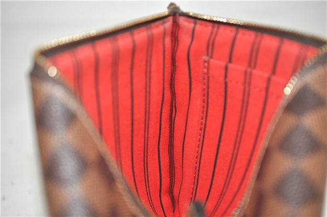 Authentic Louis Vuitton Damier Neverfull Pouch Purse Clutch LV 2766D