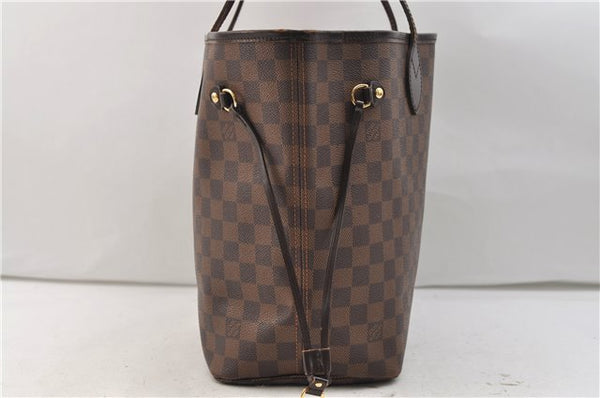 Authentic Louis Vuitton Damier Neverfull MM Shoulder Tote Bag N51105 LV 2853E