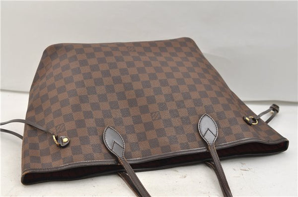 Authentic Louis Vuitton Damier Neverfull MM Shoulder Tote Bag N51105 LV 2853E