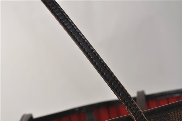 Authentic Louis Vuitton Damier Neverfull MM Shoulder Tote Bag N51105 LV 2853E