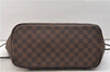 Authentic Louis Vuitton Damier Neverfull MM Shoulder Tote Bag N51105 LV 2853E