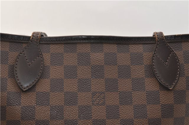 Authentic Louis Vuitton Damier Neverfull MM Shoulder Tote Bag N51105 LV 2853E