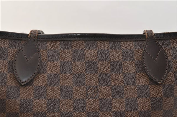 Authentic Louis Vuitton Damier Neverfull MM Shoulder Tote Bag N51105 LV 2853E