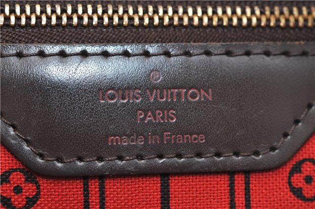 Authentic Louis Vuitton Damier Neverfull MM Shoulder Tote Bag N51105 LV 2853E