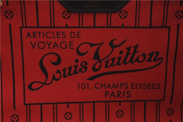 Authentic Louis Vuitton Damier Neverfull MM Shoulder Tote Bag N51105 LV 2853E