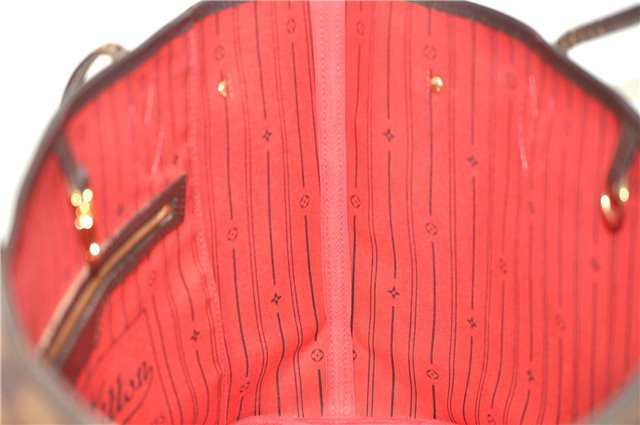 Authentic Louis Vuitton Damier Neverfull MM Shoulder Tote Bag N51105 LV 2853E