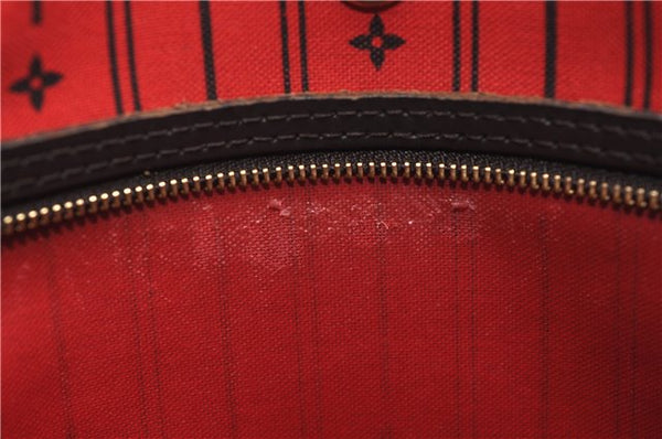 Authentic Louis Vuitton Damier Neverfull MM Shoulder Tote Bag N51105 LV 2853E