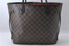 Authentic Louis Vuitton Damier Neverfull MM Tote Bag N51105 LV 3185D