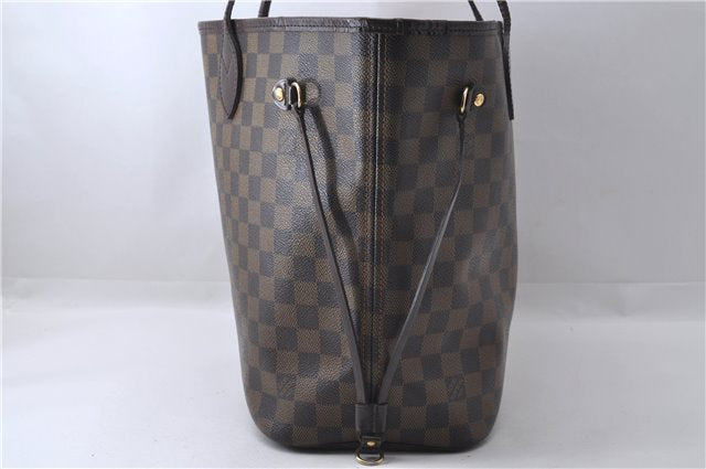 Authentic Louis Vuitton Damier Neverfull MM Tote Bag N51105 LV 3185D