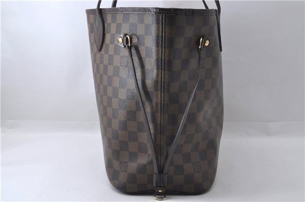 Authentic Louis Vuitton Damier Neverfull MM Tote Bag N51105 LV 3185D