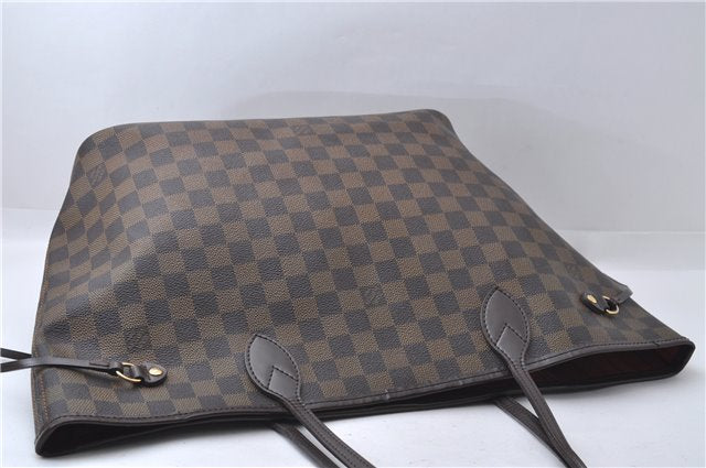 Authentic Louis Vuitton Damier Neverfull MM Tote Bag N51105 LV 3185D