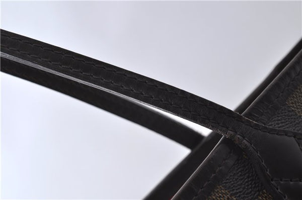 Authentic Louis Vuitton Damier Neverfull MM Tote Bag N51105 LV 3185D