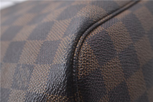 Authentic Louis Vuitton Damier Neverfull MM Tote Bag N51105 LV 3185D