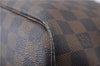 Authentic Louis Vuitton Damier Neverfull MM Tote Bag N51105 LV 3185D
