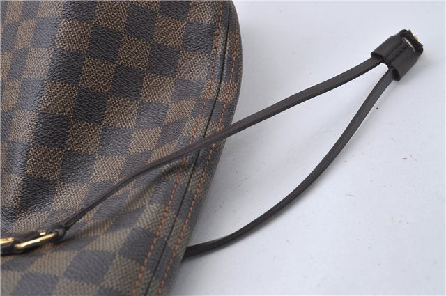 Authentic Louis Vuitton Damier Neverfull MM Tote Bag N51105 LV 3185D
