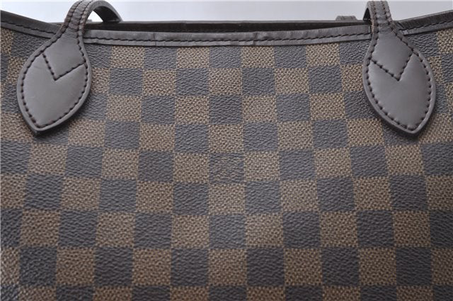 Authentic Louis Vuitton Damier Neverfull MM Tote Bag N51105 LV 3185D