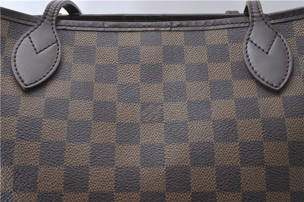 Authentic Louis Vuitton Damier Neverfull MM Tote Bag N51105 LV 3185D