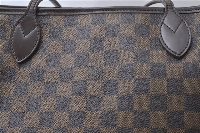 Authentic Louis Vuitton Damier Neverfull MM Tote Bag N51105 LV 3185D