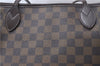 Authentic Louis Vuitton Damier Neverfull MM Tote Bag N51105 LV 3185D