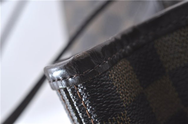 Authentic Louis Vuitton Damier Neverfull MM Tote Bag N51105 LV 3185D