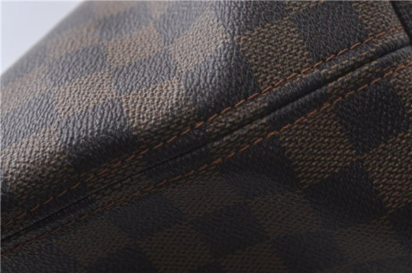 Authentic Louis Vuitton Damier Neverfull MM Tote Bag N51105 LV 3185D