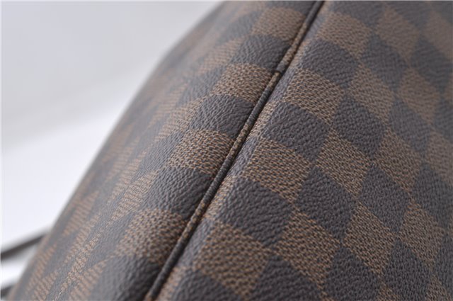 Authentic Louis Vuitton Damier Neverfull MM Tote Bag N51105 LV 3185D