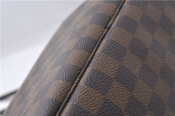 Authentic Louis Vuitton Damier Neverfull MM Tote Bag N51105 LV 3185D