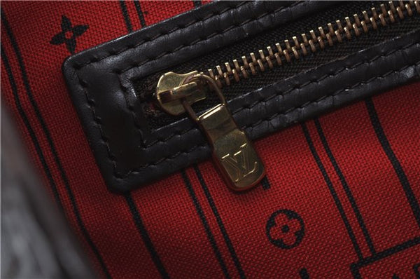 Authentic Louis Vuitton Damier Neverfull MM Tote Bag N51105 LV 3185D