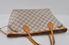 Authentic Louis Vuitton Damier Azur Neverfull PM Tote Bag N51110 LV 3328I