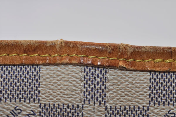 Authentic Louis Vuitton Damier Azur Neverfull PM Tote Bag N51110 LV 3328I