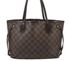 Authentic Louis Vuitton Damier Neverfull PM Shoulder Tote Bag N51109 LV 3337I