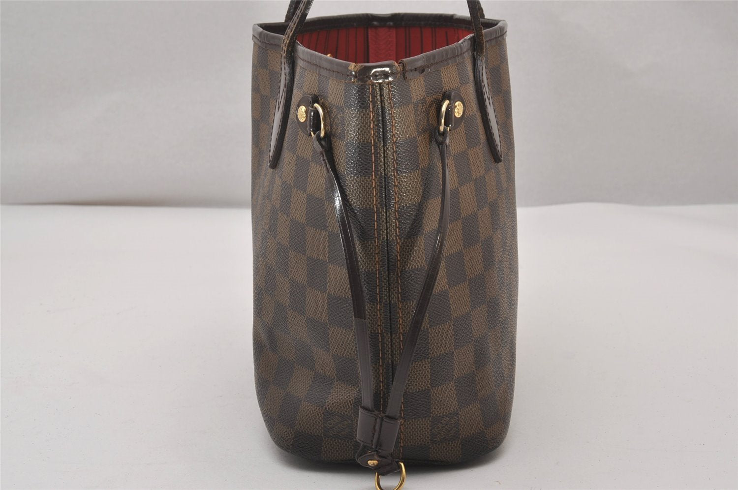 Authentic Louis Vuitton Damier Neverfull PM Shoulder Tote Bag N51109 LV 3337I