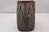 Authentic Louis Vuitton Damier Neverfull PM Shoulder Tote Bag N51109 LV 3337I