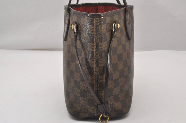 Authentic Louis Vuitton Damier Neverfull PM Shoulder Tote Bag N51109 LV 3337I