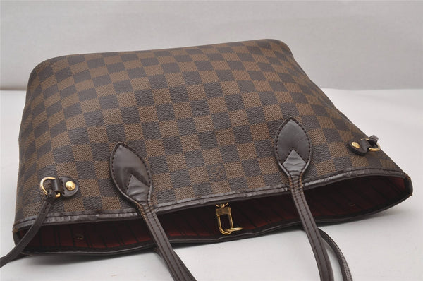 Authentic Louis Vuitton Damier Neverfull PM Shoulder Tote Bag N51109 LV 3337I