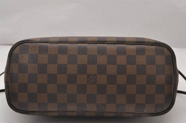 Authentic Louis Vuitton Damier Neverfull PM Shoulder Tote Bag N51109 LV 3337I