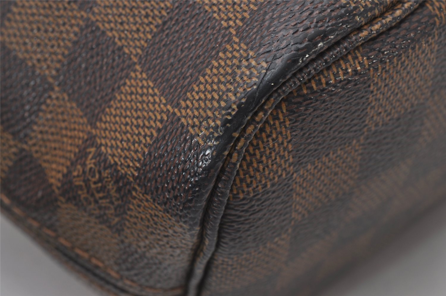 Authentic Louis Vuitton Damier Neverfull PM Shoulder Tote Bag N51109 LV 3337I