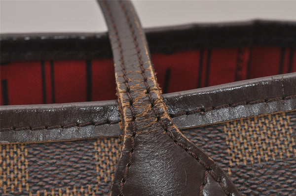 Authentic Louis Vuitton Damier Neverfull PM Shoulder Tote Bag N51109 LV 3337I