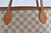 Authentic Louis Vuitton Damier Azur Neverfull PM Tote Bag N51110 LV 3594A