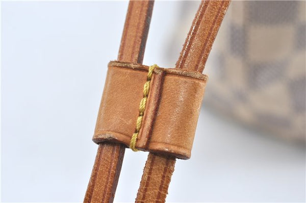 Authentic Louis Vuitton Damier Azur Neverfull PM Tote Bag N51110 LV 3594A