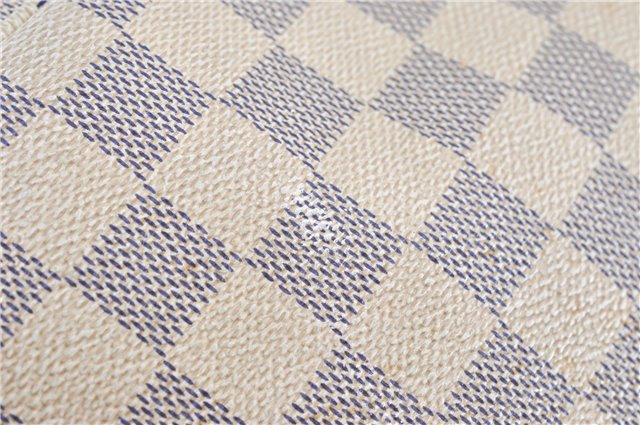 Authentic Louis Vuitton Damier Azur Neverfull PM Tote Bag N51110 LV 3594A