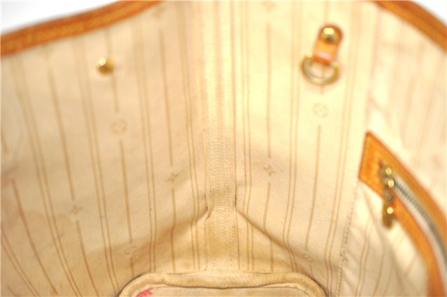 Authentic Louis Vuitton Damier Azur Neverfull PM Tote Bag N51110 LV 3594A