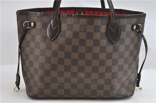 Authentic Louis Vuitton Damier Neverfull PM Tote Bag N51109 LV 3771D