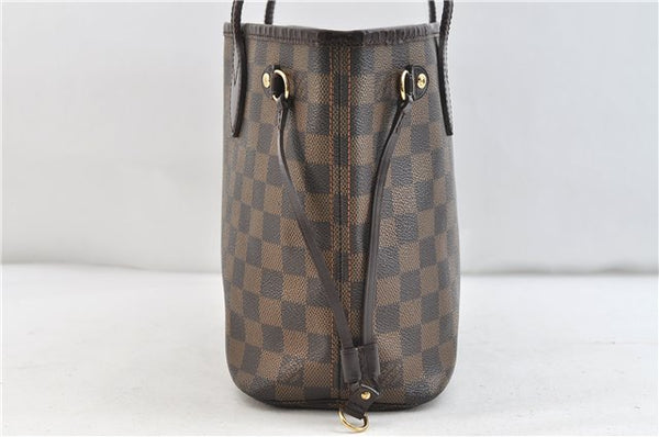 Authentic Louis Vuitton Damier Neverfull PM Tote Bag N51109 LV 3771D