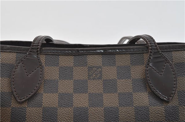 Authentic Louis Vuitton Damier Neverfull PM Tote Bag N51109 LV 3771D