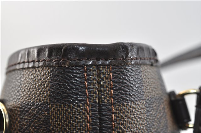 Authentic Louis Vuitton Damier Neverfull PM Tote Bag N51109 LV 3771D