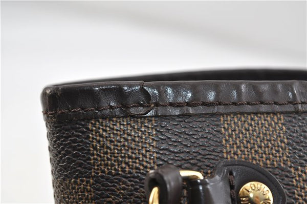 Authentic Louis Vuitton Damier Neverfull PM Tote Bag N51109 LV 3771D