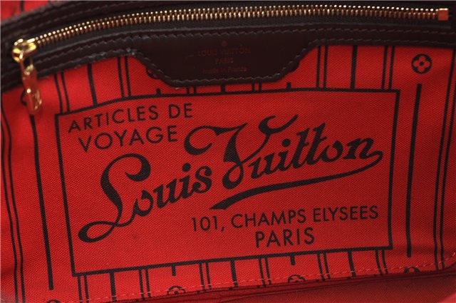 Authentic Louis Vuitton Damier Neverfull PM Tote Bag N51109 LV 3771D
