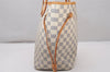 Authentic Louis Vuitton Damier Azur Neverfull MM Tote Bag N51107 LV 3954I