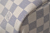 Authentic Louis Vuitton Damier Azur Neverfull MM Tote Bag N51107 LV 3954I